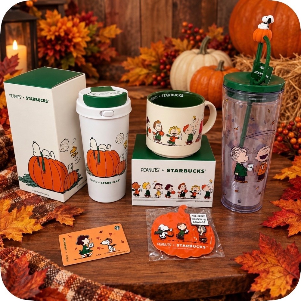 NEW Starbucks x Peanuts Fall 2026 Collection Mug Tumbler Cold Cup Pins + more